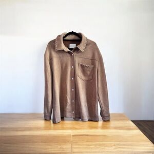 Bagatelle "shacket" - faux suede - great details - size XL - never worn